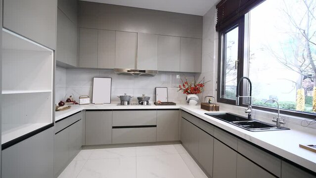 modern kitchen with simplicity design
