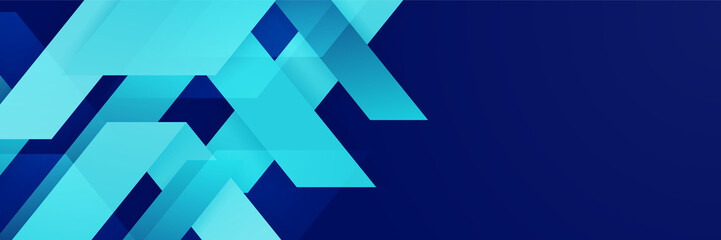 Blue abstract banner background