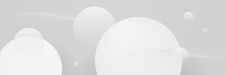 White abstract banner background
