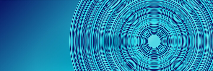 Blue abstract banner background