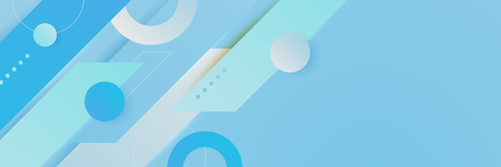 Light blue abstract banner background