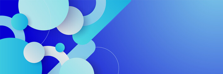 Light blue abstract banner background