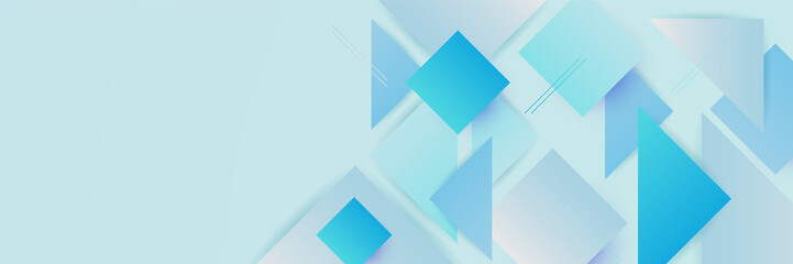 Light blue abstract banner background