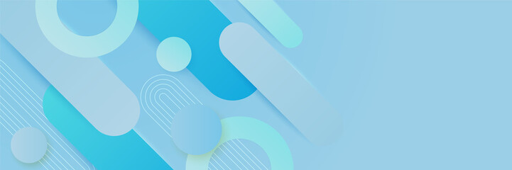 Light blue abstract banner background