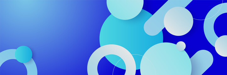 Light blue abstract banner background