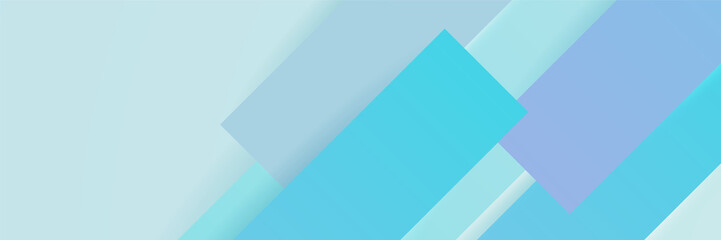 Fototapeta premium Light blue abstract banner background