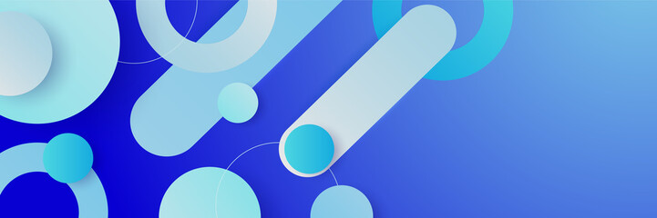 Light blue abstract banner background