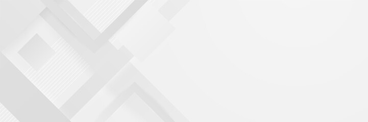 White abstract banner background