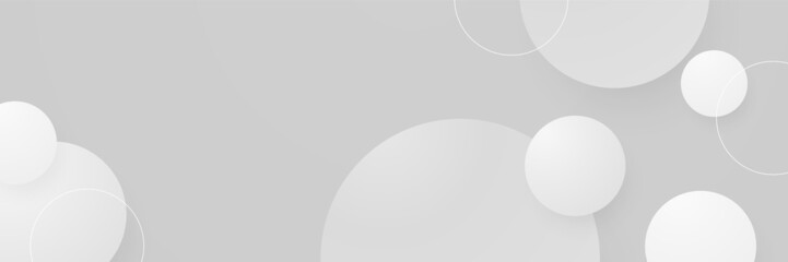 White abstract banner background