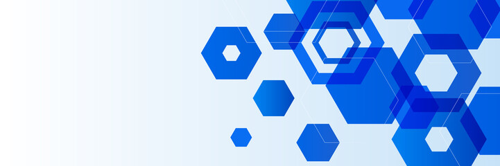 Blue abstract banner background