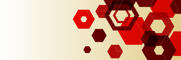 Red abstract banner background