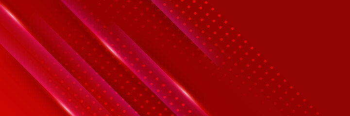 Red abstract banner background