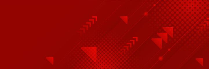 Red abstract banner background