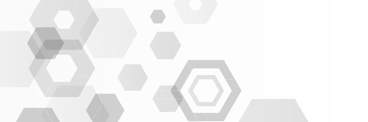 White abstract banner background