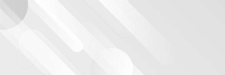 White abstract banner background