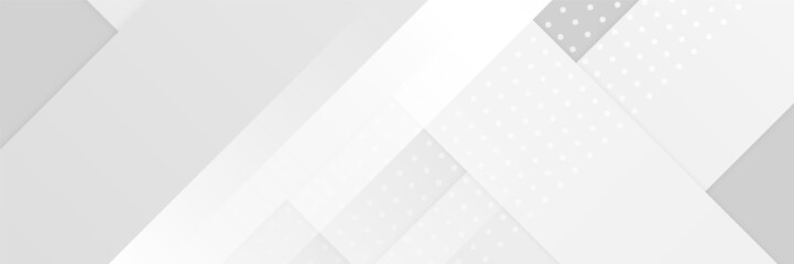 White abstract banner background