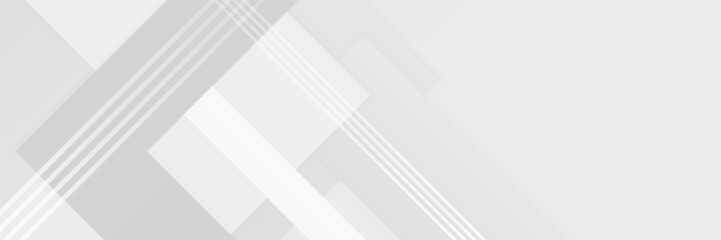 White abstract banner background