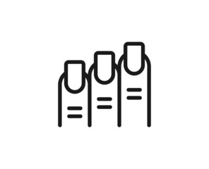 Beauty line icon on white background