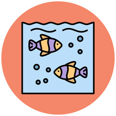 Fototapeta premium Fishes Icon