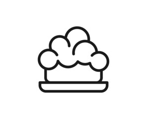 Beauty line icon on white background