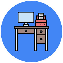 Office Table Icon