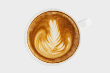 Cup of cappuccino coffee