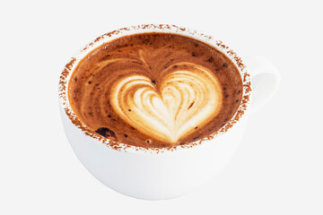 Cup of cappuccino coffee