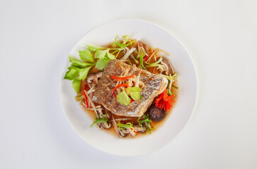 Steamed Grouper with Soy Sauce