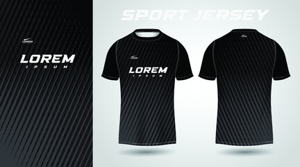black t-shirt sport jersey design © TaufikStuff