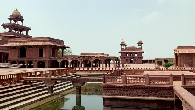 Fort of Mughal Emperor Akbar. This fort is in Fatehpur sikri, India and an ancient masterpiece of Mughal Emperor Akbar.