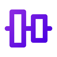 vertical align center icon illustration