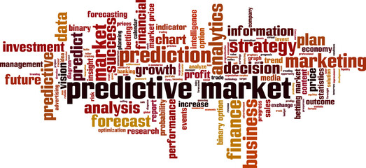 Predictive market word cloud