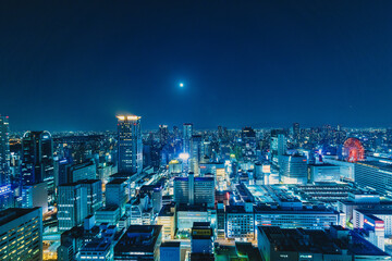 大阪夜景,インターコンチネンタルホテル大阪から眺める夜景(大阪府大阪市北区大深町)