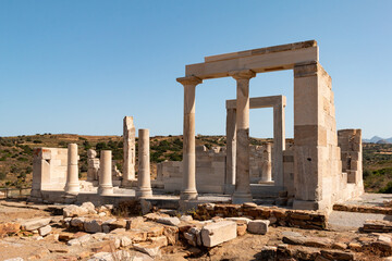 Fototapeta premium Temple of Demeter near Sangri village on Naxos Island, Greece.