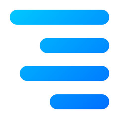 Obraz premium align text right icon illustration