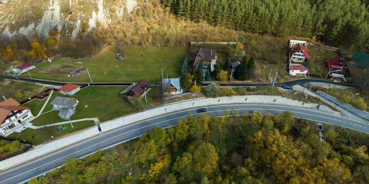Lepsa, Romania. Beautiful lanscape in the autumn.