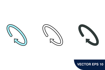 rotation icons  symbol vector elements for infographic web