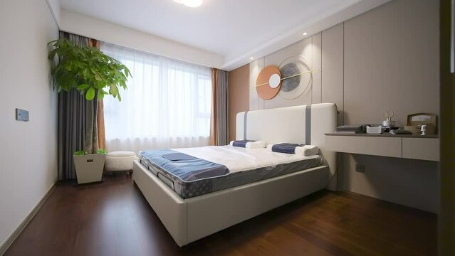 modern bedroom with simplicity design

