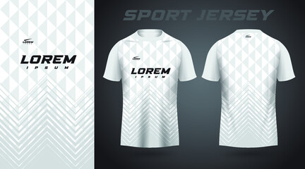 white t-shirt sport jersey design © TaufikStuff