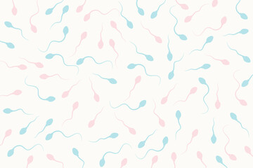 Sperm icon. human sperm cells