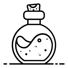 potion bottle icon illustration