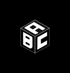 Cube letter logo design, font logo design, unique logo design.