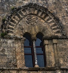 detail of the cathedral in Erice Sicily