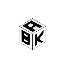 Letter logo design, Cube logo design.