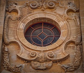 Fototapeta na wymiar Detail of the cathedral in Marsala Sicily