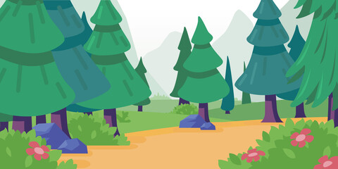 Background Woodland Environment Cartoon Nature Scenery