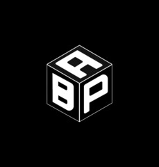Cube letter logo design, font logo design, unique logo design.