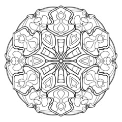 Mandala line art