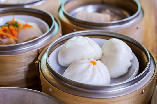 Dim Sum stuffed steamed bun