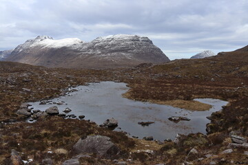 Fototapeta na wymiar beinn dearg torridon scotland highlands munros